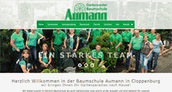 Desktop Screenshot of baumschule-aumann.de